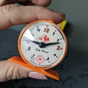 Vintage Toy Orange Clock Last one